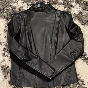 Genuine Leather Black Moto Jacket